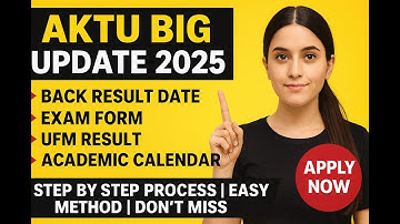 Aktu Odd sem Exam form information| Phase 1 Exam information| Aktu Result information| New circular