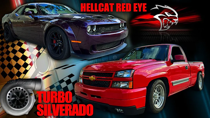 HELLCAT REDEYE VS MY SINGLE TURBO SILVERADO!
