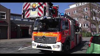 HLF + DLK + RTW Feuerwehr Hamburg Barmbek