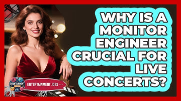 Why Is A Monitor Engineer Crucial For Live Concerts? - Entertainment Jobs