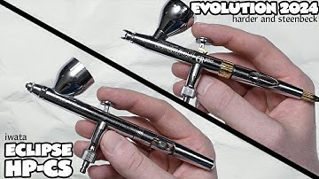 Comparing two of the TOP Airbrushes: Iwata Eclipse HP-CS vs. Harder and Steenbeck Evolution 2024