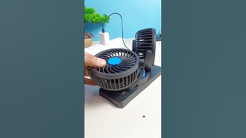 Quạt mini 2 đầu xoay 360 độ