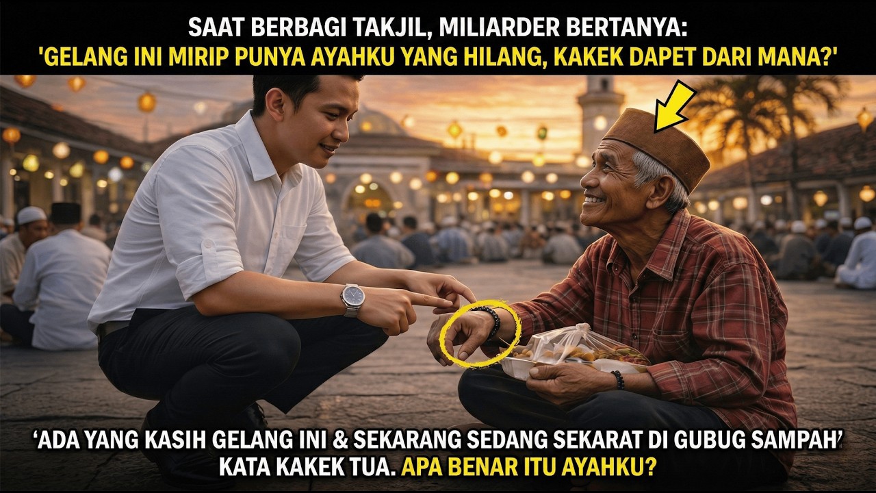 Miliarder Kaget Lihat Gelang Kakek Pemulung Saat Berbagi Takjil, Ternyata Dia Penolong Ayahnya!