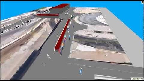 Pedestrian Simulation VISWALK