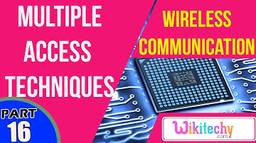 What are the multiple access techniques | Wireless Communication Interview Questions And Answers