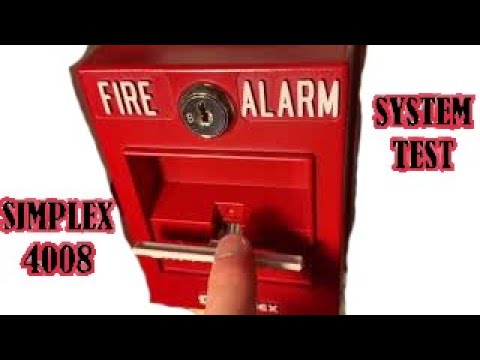 Simplex 4008 addressable fire alarm system demo/ system test 1)