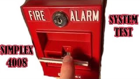 Simplex 4008 addressable fire alarm system demo/ system test 1)