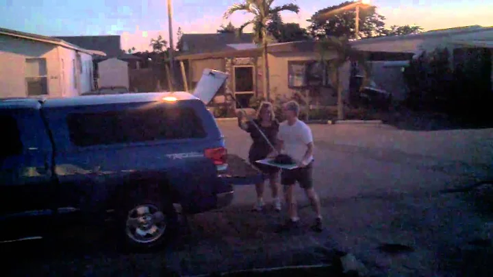 Bringing the cake to daddy's house