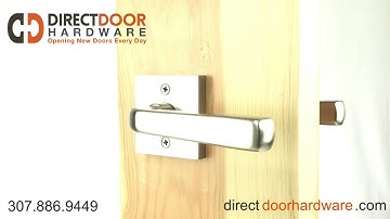 Emtek Sion Lever Handle with Square Rosette in Satin Nickel