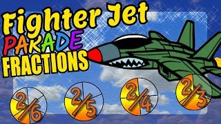 Fighter Jet Teaching Simple Fractions Educational Math Video For Kids