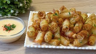 When you have 2 potatoes, make these Crunchy Potato Rolls! So crispy!