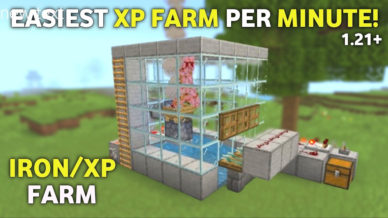 NEW BEST EVER XP FARM in 1.21 Minecraft Bedrock!