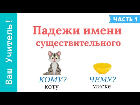 Падежи имени существительного. Как ребенку легко выучить падежи?