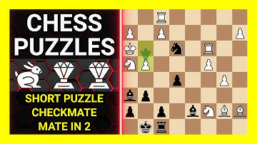 Chess Puzzles to Practice. Themes: Short puzzle, Checkmate, Mate in 2. Learn Chess