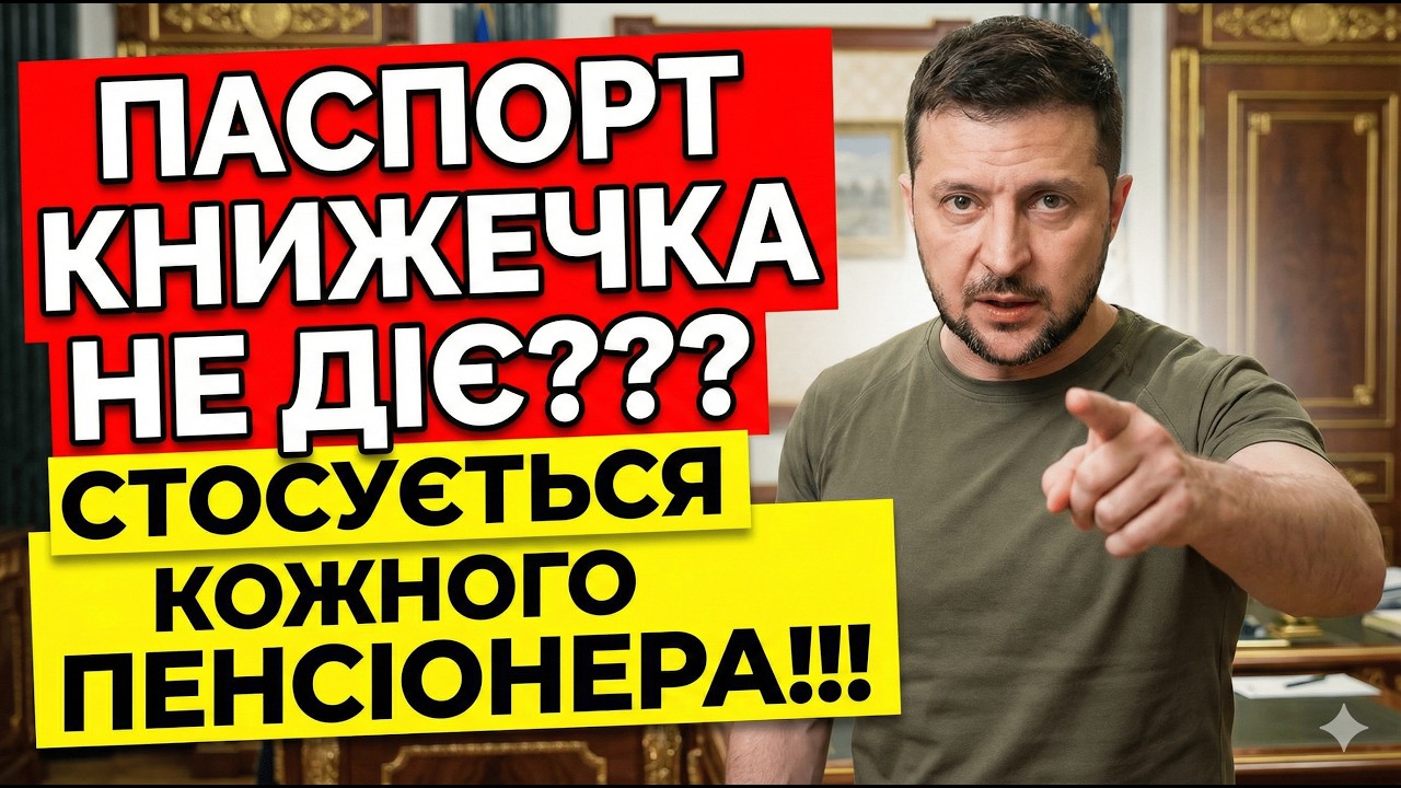 ❌ПАСПОРТ-КНИЖЕЧКА БІЛЬШЕ НЕ ДІЄ? ЩО РОБИТИ ПЕНСІОНЕРАМ ПРЯМО ЗАРАЗ
