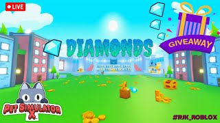 Pet simulator X Diamonds Giveaway  Road To 1k Subs psx giveaway