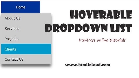 JOBKEY | Hoverable dropdown list using html/css
