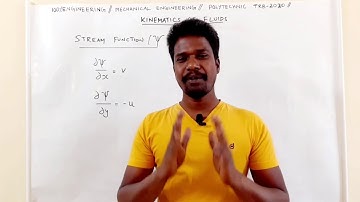 Stream function Kinematics of flow | Tamil | TRB, AE , GATE, ESE