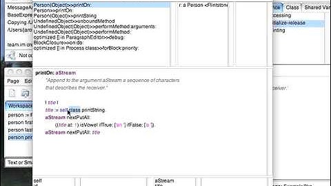 Tutorial: VisualWorks Basic Introduction - Self and Super