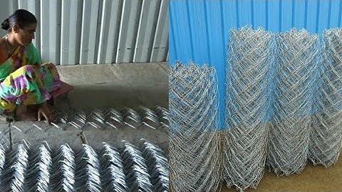 How to make A chain link fence handmade chain link fence