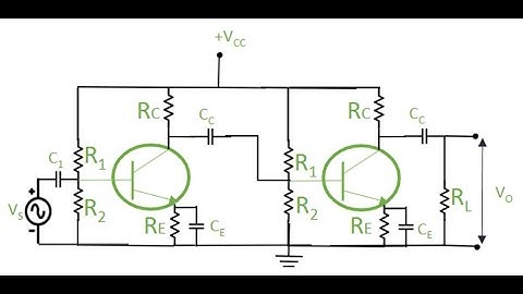 TWO STAGE RC COUPLED TRANSISTOR AMPLIFIER