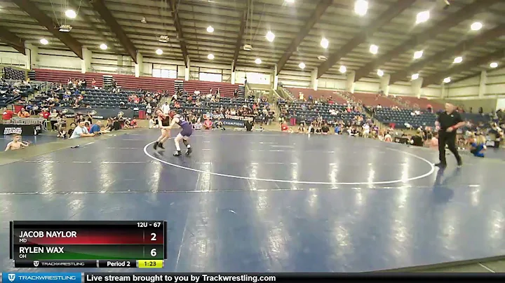 67 Lbs 1st Place Match - Jacob Naylor, MD Vs Rylen...