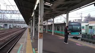 馬橋通過のE657系(ムコナ)ひたちとE233系小田急線直通唐木田ゆき到着！
