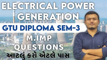 Electrical power generation Imp questions for diploma sem-3 | GTU | #gtuexam #gtu #transientclasses