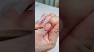 Acrylic French | Perfect french nail acrylicnails 1minutevideo nailtutorial nails