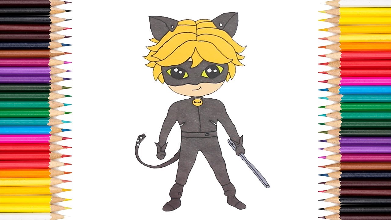 COMO DESENHAR O CAT NOIR - HOW TO DRAW CAT NOIR