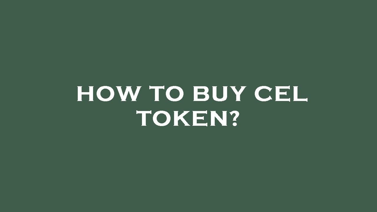 how to buy cel bitcoin