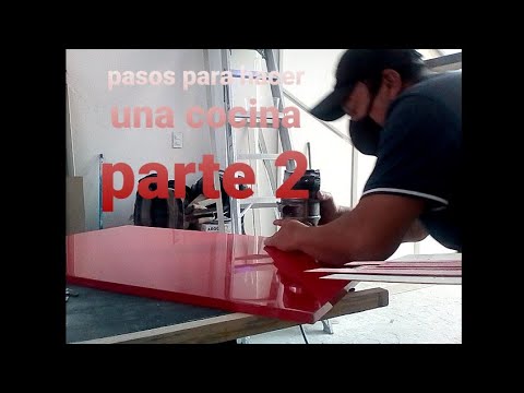 COMO HACER UNA COCINA INTEGRAL PASO A PASO PARTE 2 - YouTube