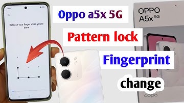 Oppo a5x 5g pattern fingerprint lock change | oppo a5x 5g me lock change kaise kare