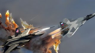 The World is Shocked! When a US F35 Pilot Shot Down a Russian SU57 Fighter Jet!! Towards the Borde