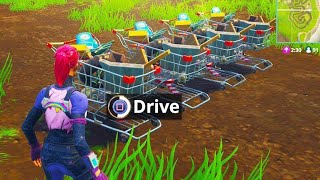 FORTNITE SHOPPING CART GAMEPLAY!! (NEW UPDATE)