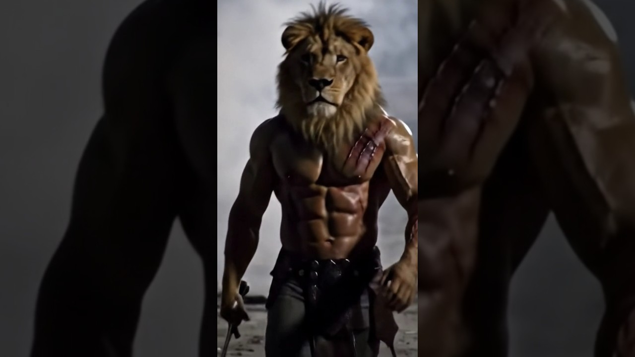 lion coming from war! 