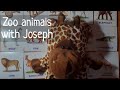 Животные зоопарка на английском с жирафиком Джозефом для малышей.Zoo animals for toddlers