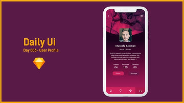 Daily Ui 006- User Profile (Speed Art)