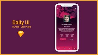 Daily Ui 006- User Profile (Speed Art)