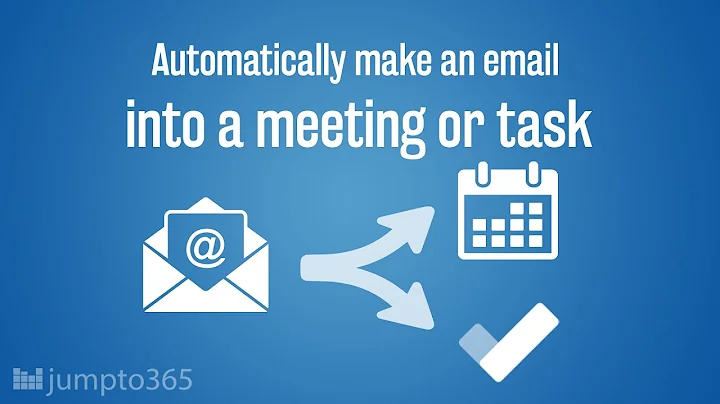 Convert an Outlook email into an appointment or To Do task