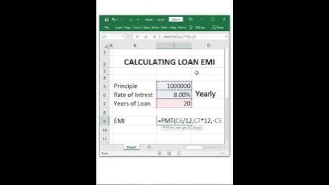 Calculating Loan EMI