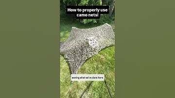 Using Camo nets!