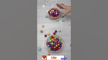 Satisfying Colored Pearls Amazing Reverse video #slowmotion  #youtubeshorts