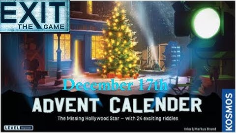 Exit The Game: The Missing Hollywood Star - December 17th