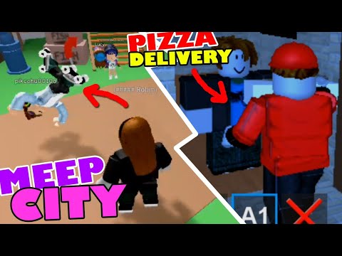 Roblox Meep City Work At A Pizza Place Youtube - i saw danicx on a roblox game fan of danicx apphackzone com