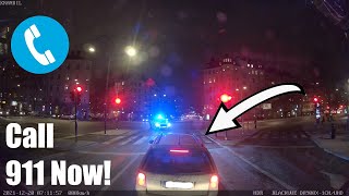 Truck driver follows drunk driver and calls police!