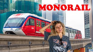 We explored Kuala Lumpur with its amazing KL Monorail