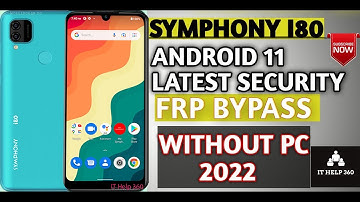 Symphony i80 Frp Bypass Android 11 2022 100%|symphony i80 Google Account unlock 2022  Without PC|