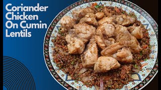 Garlic Coriander Chicken | Cumin Lentils