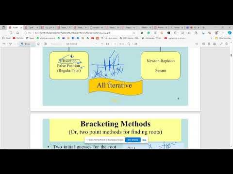 2- Bracketing Methods and THE NEWTON RAPHSON and THE SECANT METHOD ...
